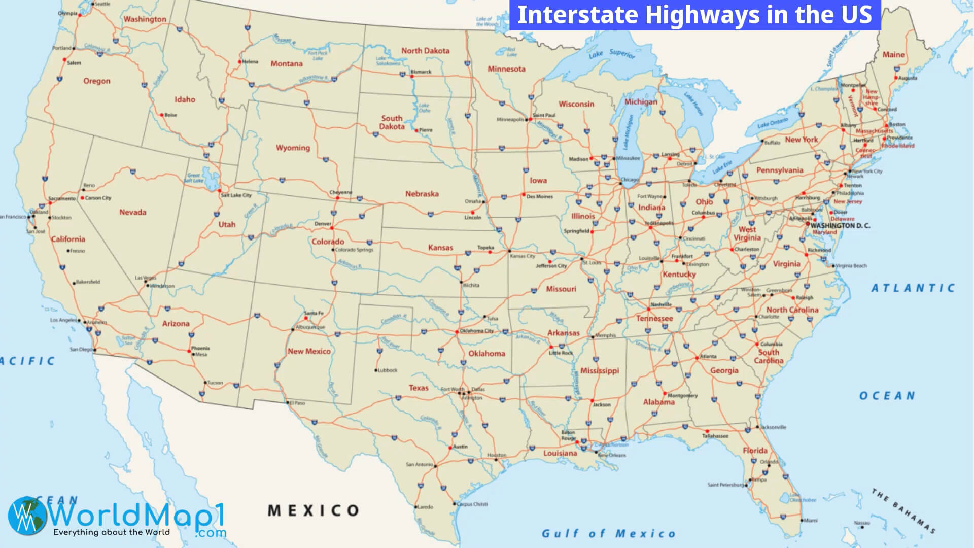 United States Map Road Atlas